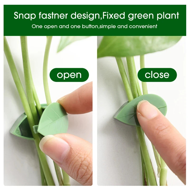 10-90pcs Plant Fixing Clip Sel - Vine Climbing Plastic recension och pris